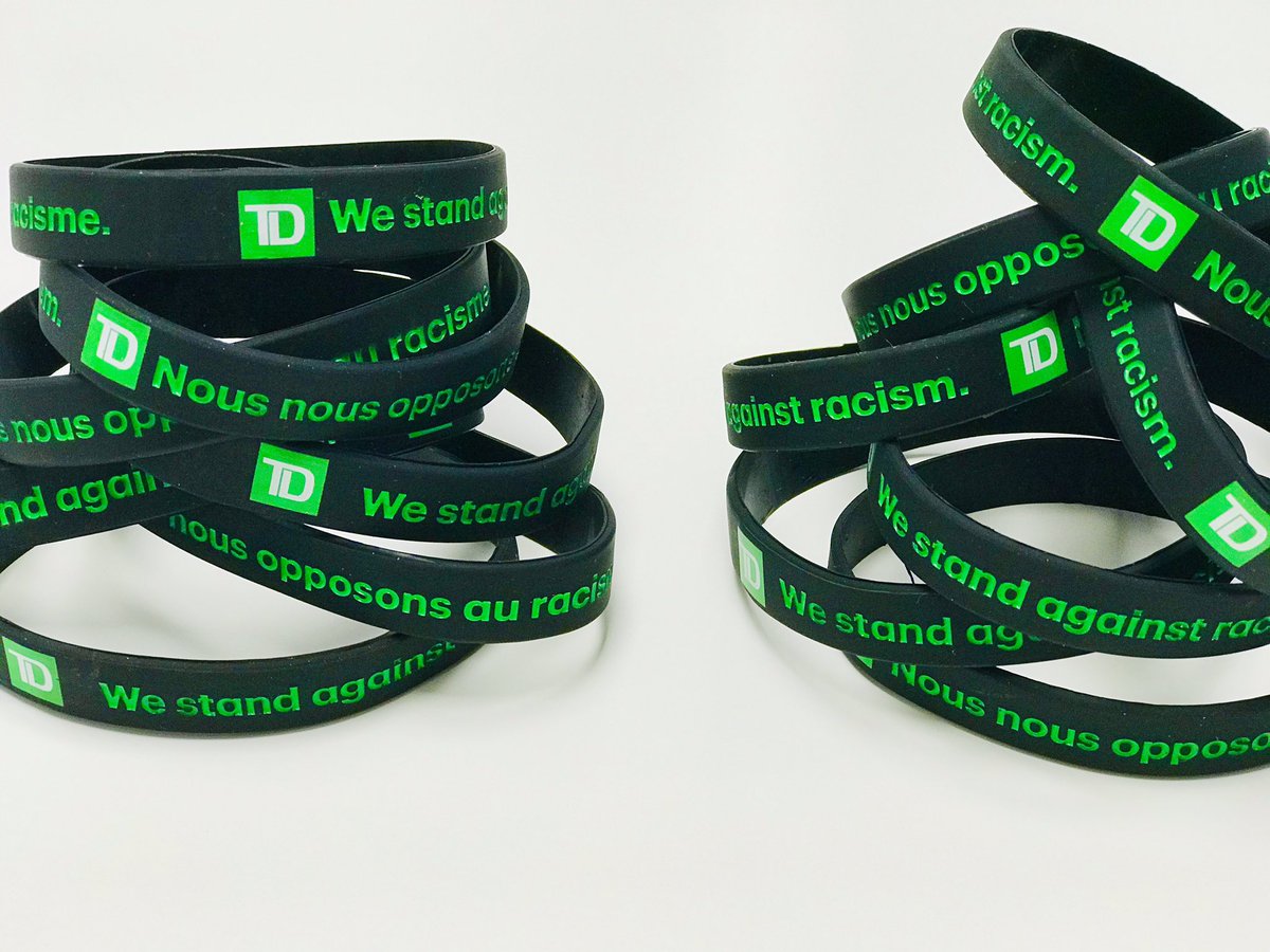 We Stand Against  Racism @TD_Canada 
Nous nous Opposons au Racisme @Banque_TD 
Together We can Make a Difference  
And help create a more Inclusive and sustainable Future #theReadyCommitment