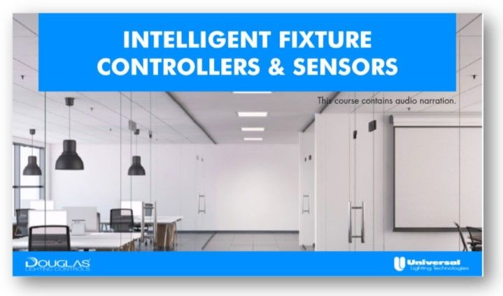Intelligent Fixture Sensors &amp; Controllers convert luminaires into a smart, wireless lighting network. Learn more about these Luminaire Level Lighting Controls in the new course on Universal University. Click here. buff.ly/3mVH0T8