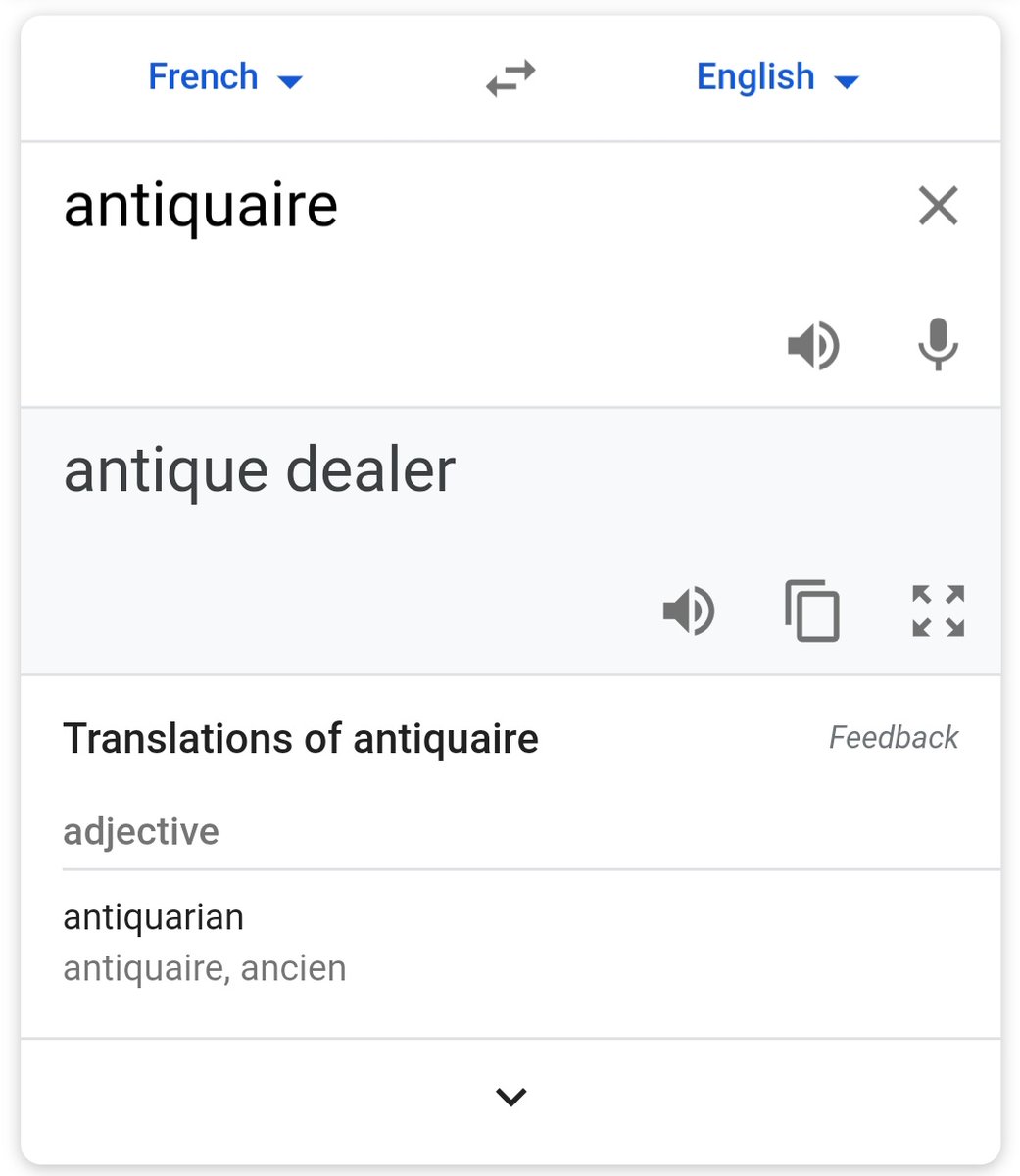 Lastly, Antiquaire- antique dealer? yeah this adds to the old/retro idea.