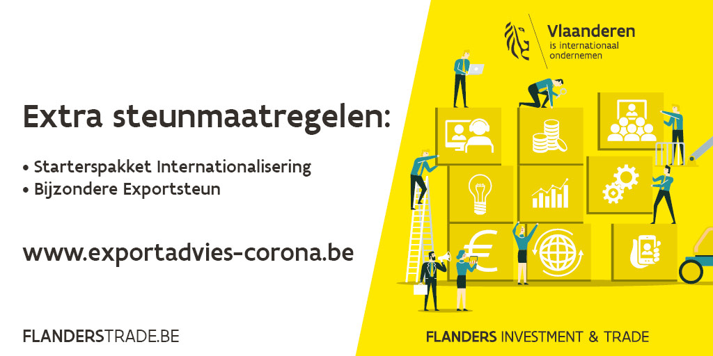 FIT_agency's tweet photo. Belangrijk nieuws voor Vlaamse (startende) exporteurs! Op 5 oktober openen de inschrijvingen voor de Bijzondere #Exportsteun en het Starterspakket #Internationalisering. Voor voorwaarden, modaliteiten en ondersteuning, lees https://t.co/rjWbYNpWsY
@CTillekaerts @DVanSteerteghem https://t.co/93lKGvqv1O