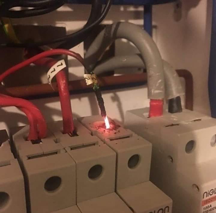 Client: There's a light turning on