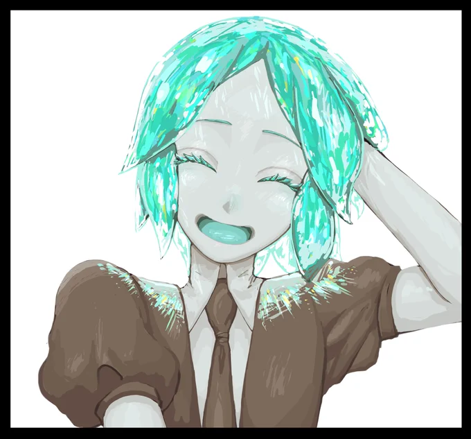 最初黒縁で囲んでたんですけどなんか……なんか、ね なんか アレみたいで 