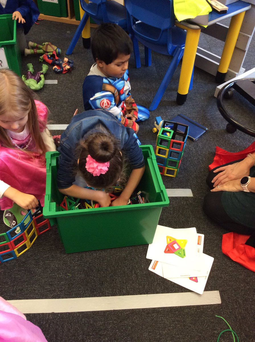 Wheeler_PS's tweet photo. The children in Green Base are busy making their own jails to capture and hold The Evil Pea #hcatschool https://t.co/O97Ip2xi08