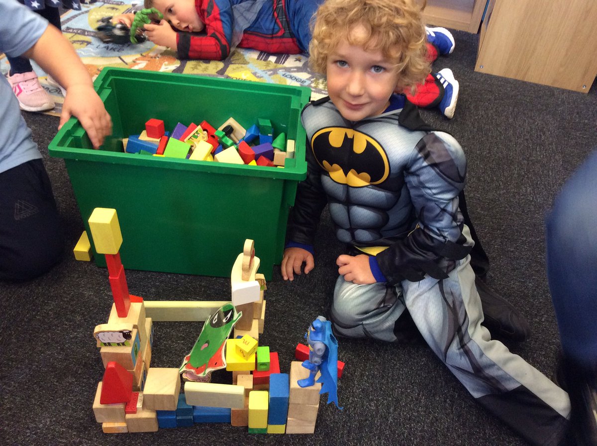 Wheeler_PS's tweet photo. The children in Green Base are busy making their own jails to capture and hold The Evil Pea #hcatschool https://t.co/O97Ip2xi08