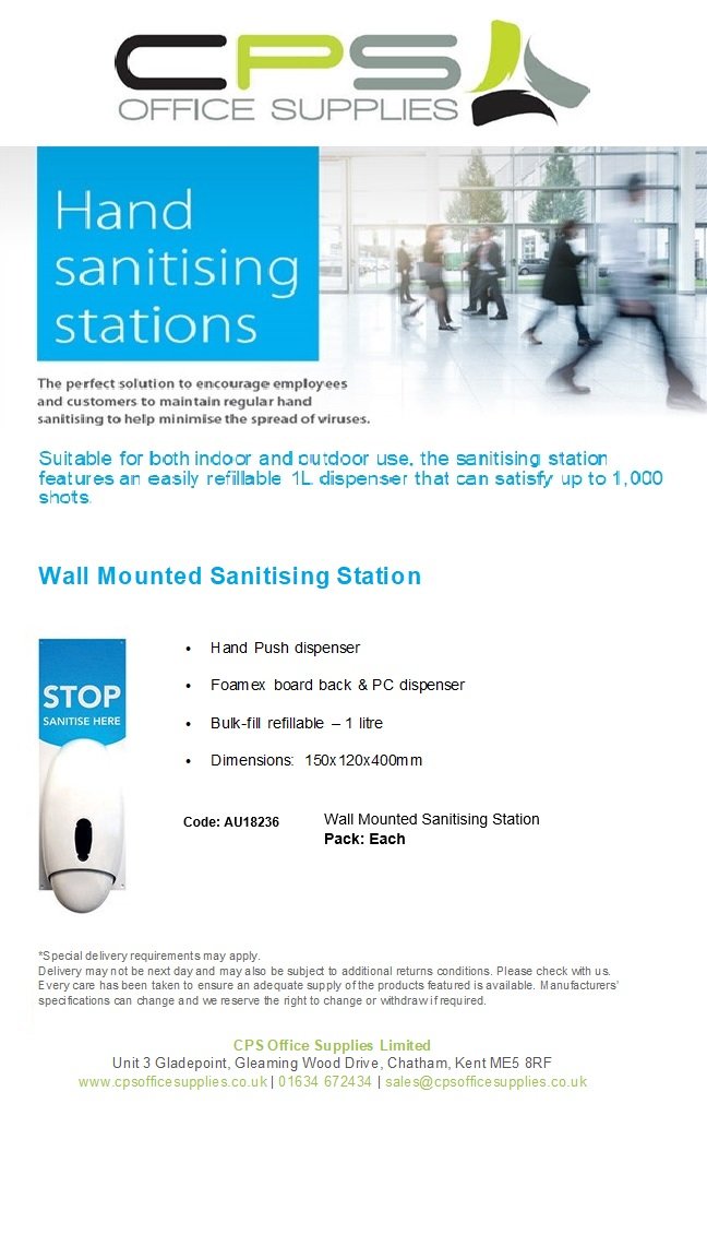 OfficeCps's tweet image. Hand sanitising stations are an absolute must! Do you have yours? #officesupplies #safetyfirst #safetyintheworkplace