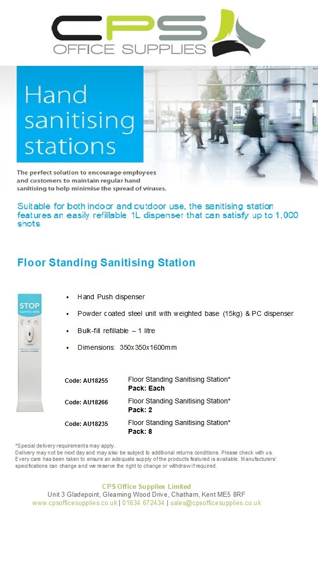 OfficeCps's tweet image. Hand sanitising stations are an absolute must! Do you have yours? #officesupplies #safetyfirst #safetyintheworkplace