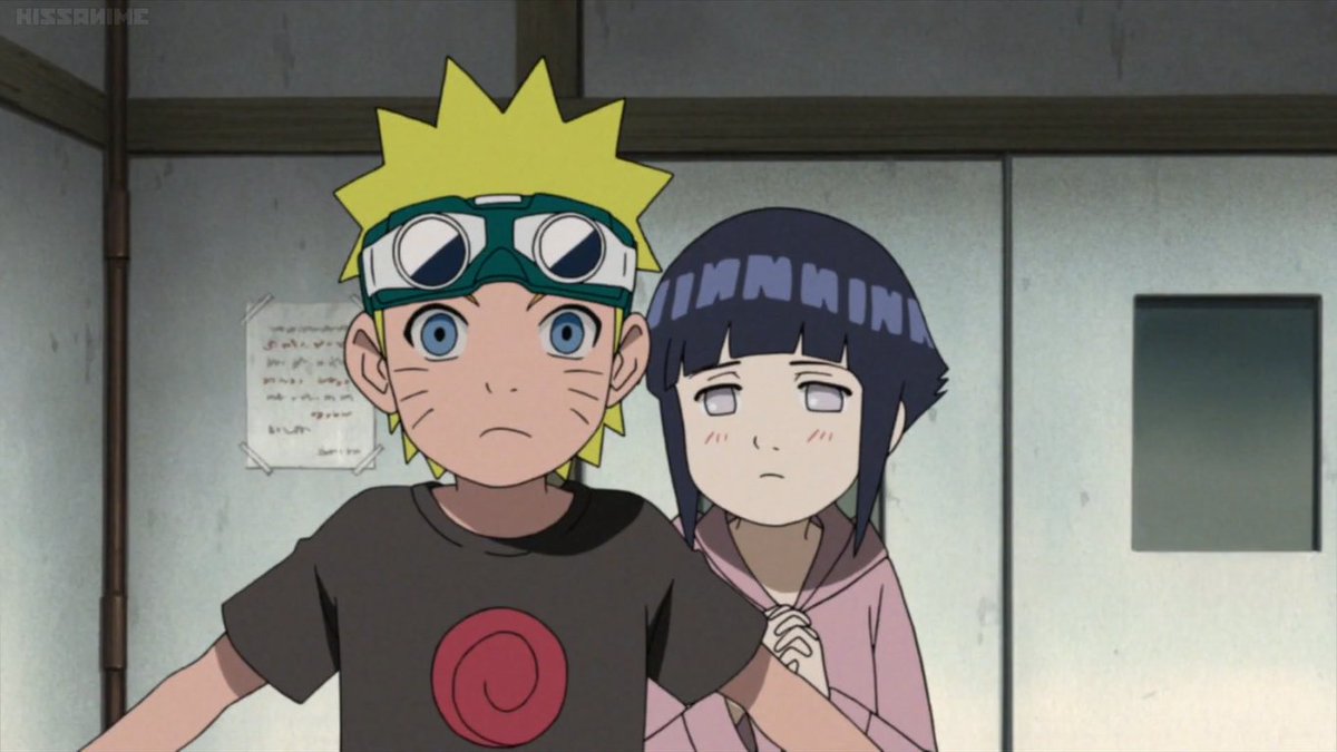 naruto has always protected her from bullies or in danger, so she did the same when no one was there to fight for him. she was the only one who had the courage to stand against pain, which she knew she doesn't stand a chance against at. but despite that, her love for him +