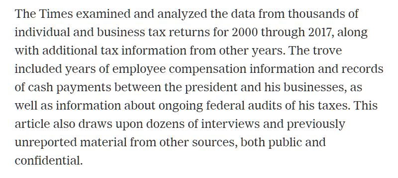 Also there's something even more worrisome than that the NYT appears not to have seen the actual returns. Read this closely and you'll see something very disturbing indeed.