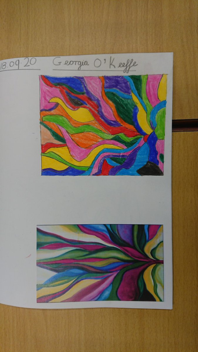 Belle_Vue_P's tweet photo. Year 3 have been studying American artist, Georgia O'Keeffe, and have produced some stunning artwork inspired by her paintings. 👏👏 https://t.co/M56naol1zU