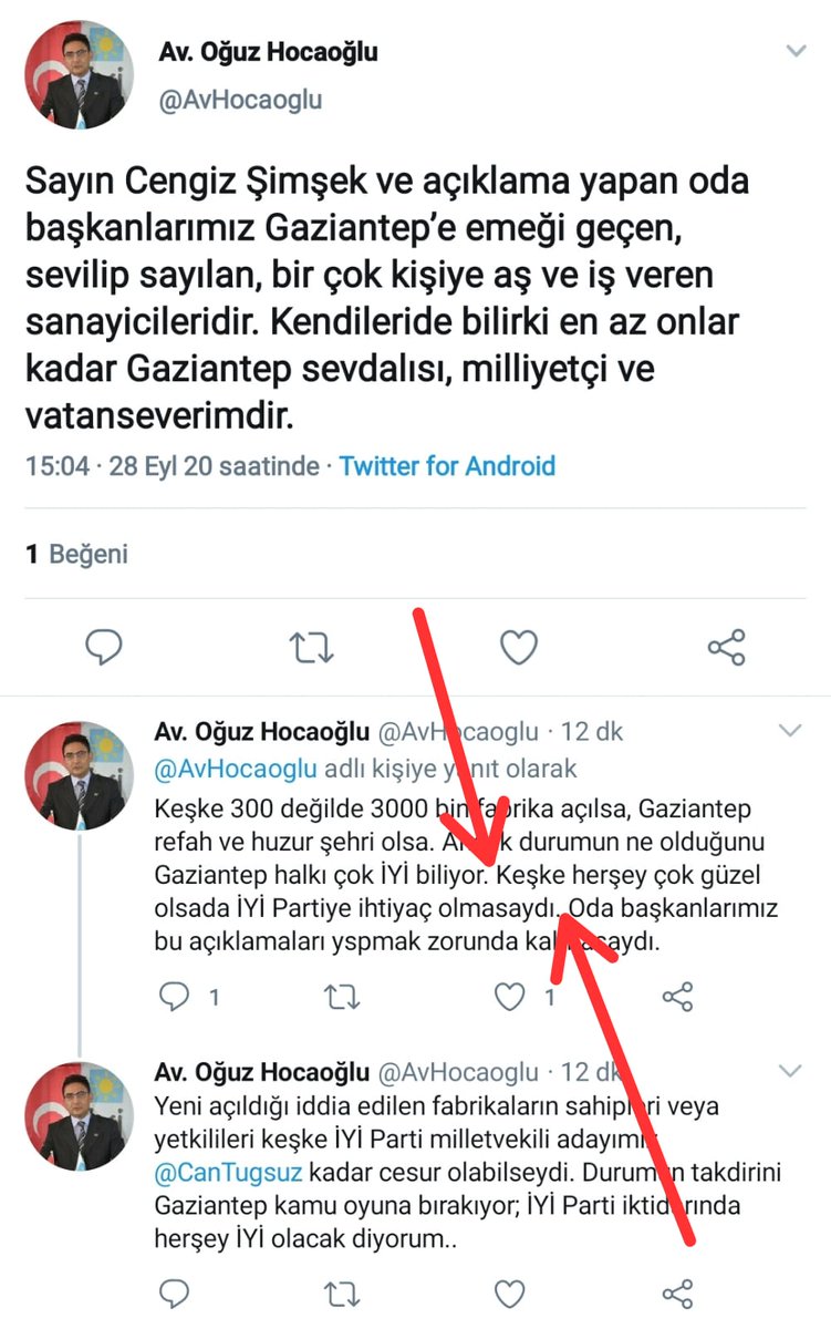 Gaziantep İl Başkanı aklına mukayyet olmak, haddini bilmek zorunda. Genel Merkez Teşkilat Başkanlığı derhal gereğini yapmalı. <a href="/mstylmz07/">Mesut YILMAZ</a> <a href="/SeyitYucel06/">Seyit Yücel</a> @KERMYILMAZ9