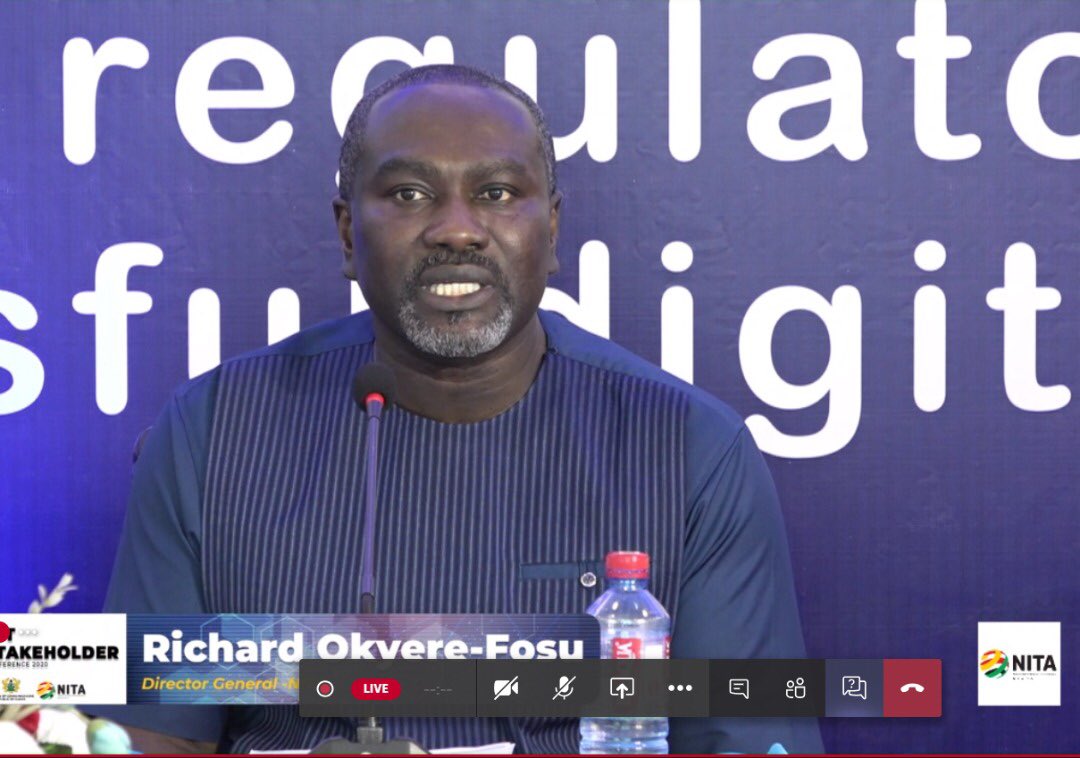 NITAGhana's tweet photo. “Thank you all for being a part of this conference and we hope to do a lot more of these in the near future.” - Richard Okyere-Fosu, Ag Director General, NITA.
#NitaGhana #IctStakeholderConference2020
#DigitizationAgenda https://t.co/b7YeNyIdFz