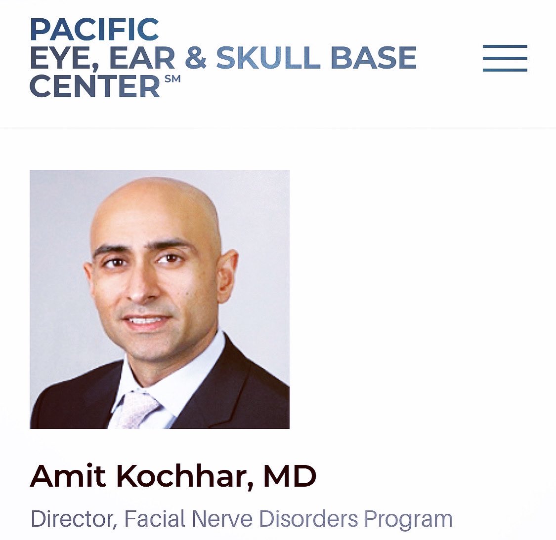 DrAmitKochhar1's tweet photo. I am excited to announce the Preeminent Facial Nerve Disorders Program in the country is starting at #PacificNeuroscience Institute. We have all the resources under one roof to treat Bells Palsy, Synkinesis and other side effects on Facial Paralysis. #thinkneuro #thinkPNI https://t.co/rrEzkgFjKO