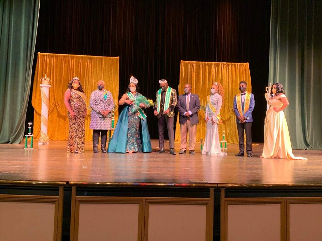 Norfolkstate's tweet photo. Congratulations to Mr.NSU 2020-2021 Joshua O'Bryant and Miss NSU 2020-2021 Elita J. Rushin who were crowned last night. President Dr. J sends her special congratulations to both Spartans. https://t.co/sB7bB0ZKC6