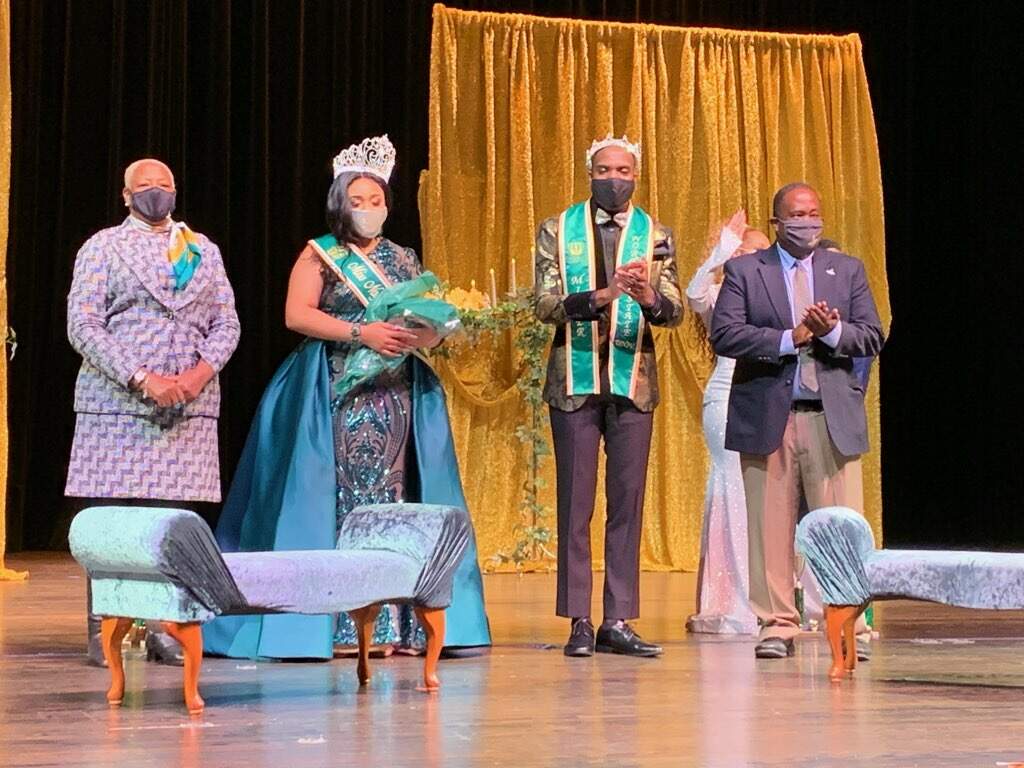 Norfolkstate's tweet photo. Congratulations to Mr.NSU 2020-2021 Joshua O'Bryant and Miss NSU 2020-2021 Elita J. Rushin who were crowned last night. President Dr. J sends her special congratulations to both Spartans. https://t.co/sB7bB0ZKC6