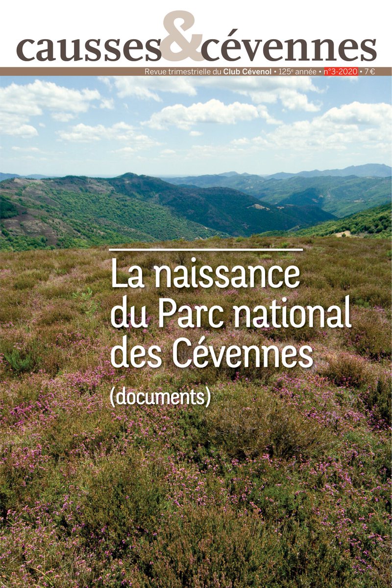 DocParcCevennes's tweet photo. Le dernier n° de la revue Causses et Cévennes éditée par le Club cévenol @ClubCevenol est consacré à la naissance du Parc national des Cévennes. A retrouver dans le catalogue en ligne du #CentreDocArchives du #ParcDesCévennes https://t.co/Dw0SxJlgrA