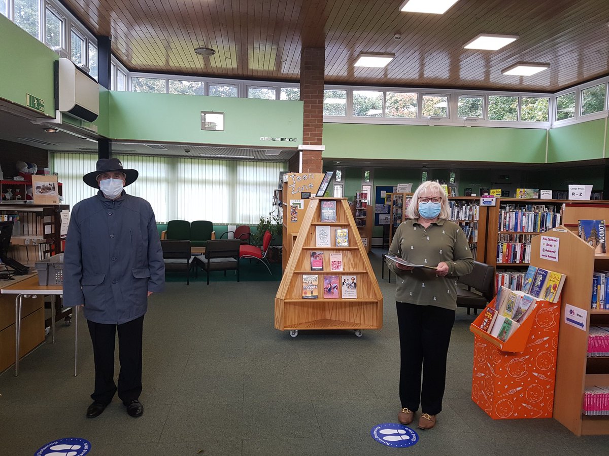Great to welcome back customers to Holmcroft Community Library today, as it reopens for return of books &amp; order and collect of books. We even had a socially distanced queue! Thank you to all the volunteers. <a href="/SCCCCM/">Chris Plant</a> @CatherineMann_ <a href="/StaffordshireCC/">Staffordshire County Council</a> <a href="/StaffsLibraries/">Staffordshire Libraries</a> <a href="/mpftnhs/">Midlands Partnership University NHS FT</a>