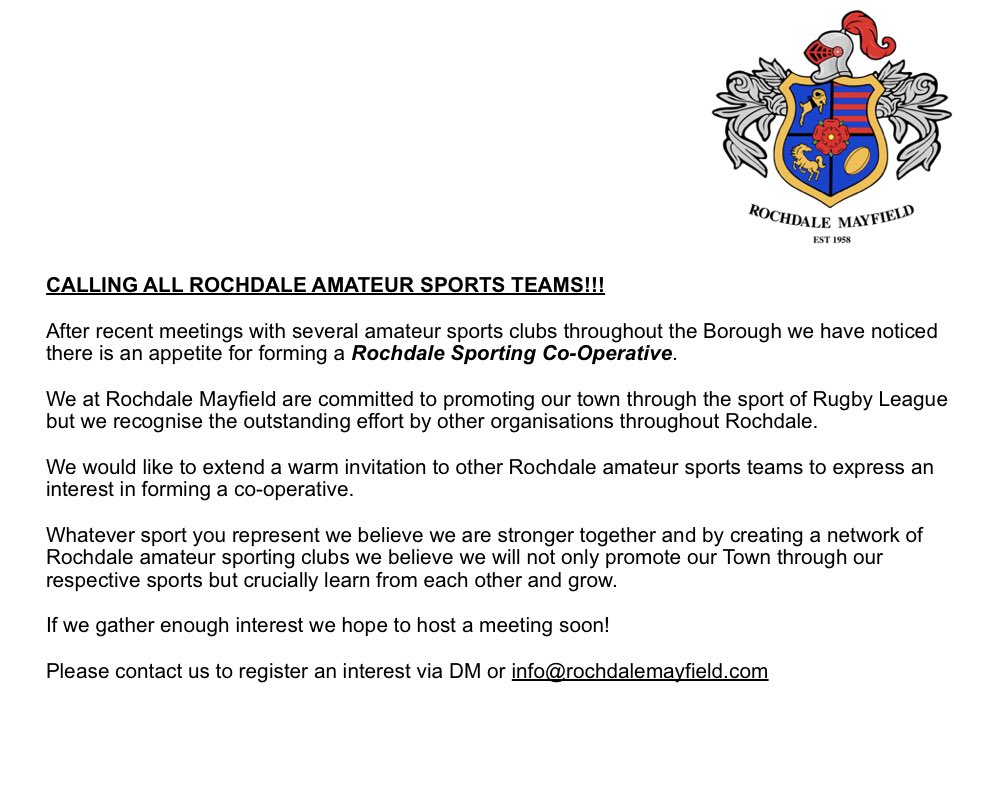 Rochdale Mayfield ARLFC tweet media