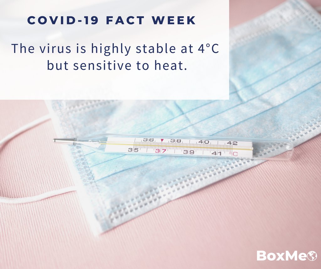 BoxMeo's tweet photo. According to the study of @TheLancet the #virus is highly stable at 4 °C, but sensitive to heat. #BoxMeo has investigated this opportunity to disinfect #facemasks. #endcoronavirus #postcovid19 #fightcovid19 #maskup  #femalefounder #solidarity #hygienic #stayhealthy #disinfection https://t.co/1bIGSnkVLv