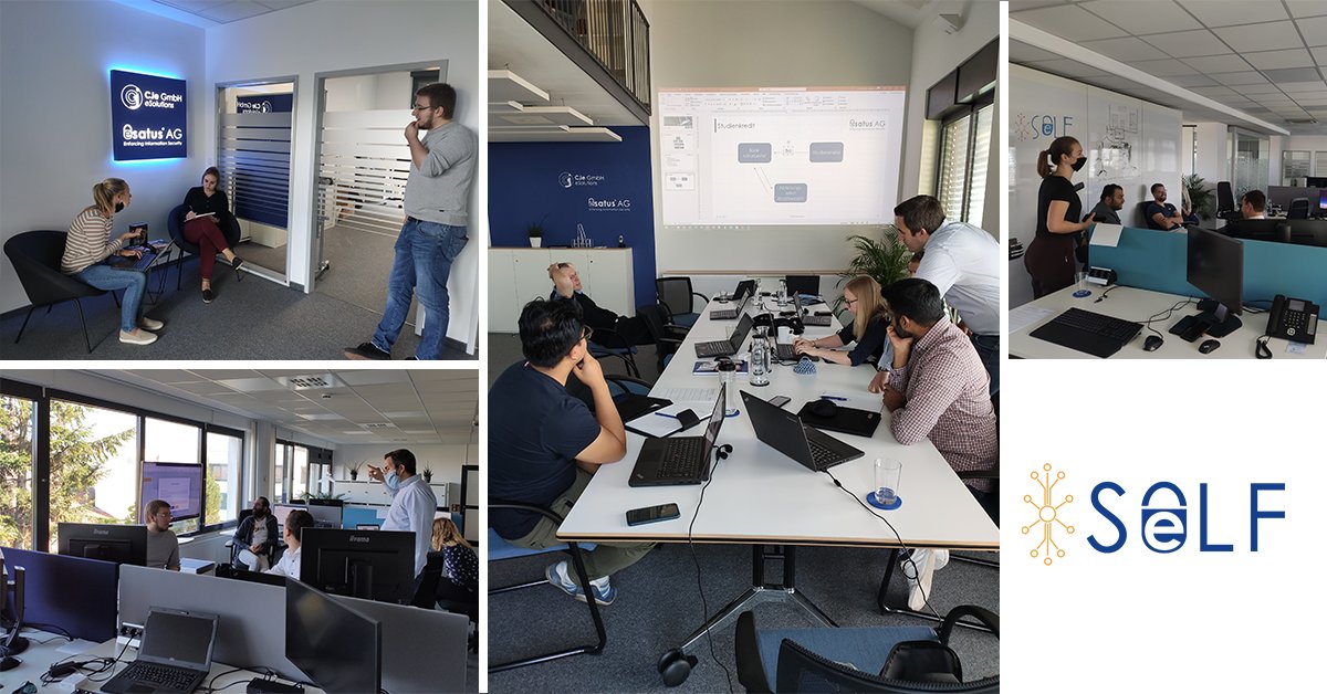 esatus_SOWL's tweet photo. Internal @esatus_SeLF workshop at @esatusAG on Sept. 18 - “fitness test” for the whole staff. We got trained in order to be able to implement our product @esatus_SeLF and the esatus wallet in practical application. Product and employees passed the test with ease and confidence! https://t.co/06zowCL5l4