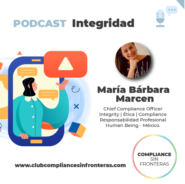 CSF es la mayor comunidad con capítulos, blogs y podcast sobre Compliance. Cada Lunes, CSF lanza un nuevo podcast como herramienta de expresión y formación. 

Hoy es el turno de María Bárbara Marcen con el tema Integridad.
¡Gracias Bárbara por ser parte!

¡Crea tu propio podcast!