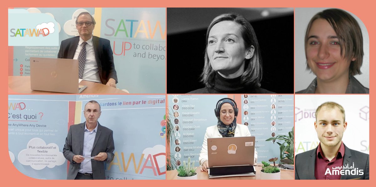 AmendisOfficiel's tweet photo. #LT Une semaine riche en activités qui s'annonce, pour suivre de près le progrès de la transformation #Digitale d'Amendis et monter en compétences sur tous les niveaux 💪 
➡Restons connectés et gardons le lien par le digital💻
#SATAWADWeek @Veolia https://t.co/xfrdpJV6U8