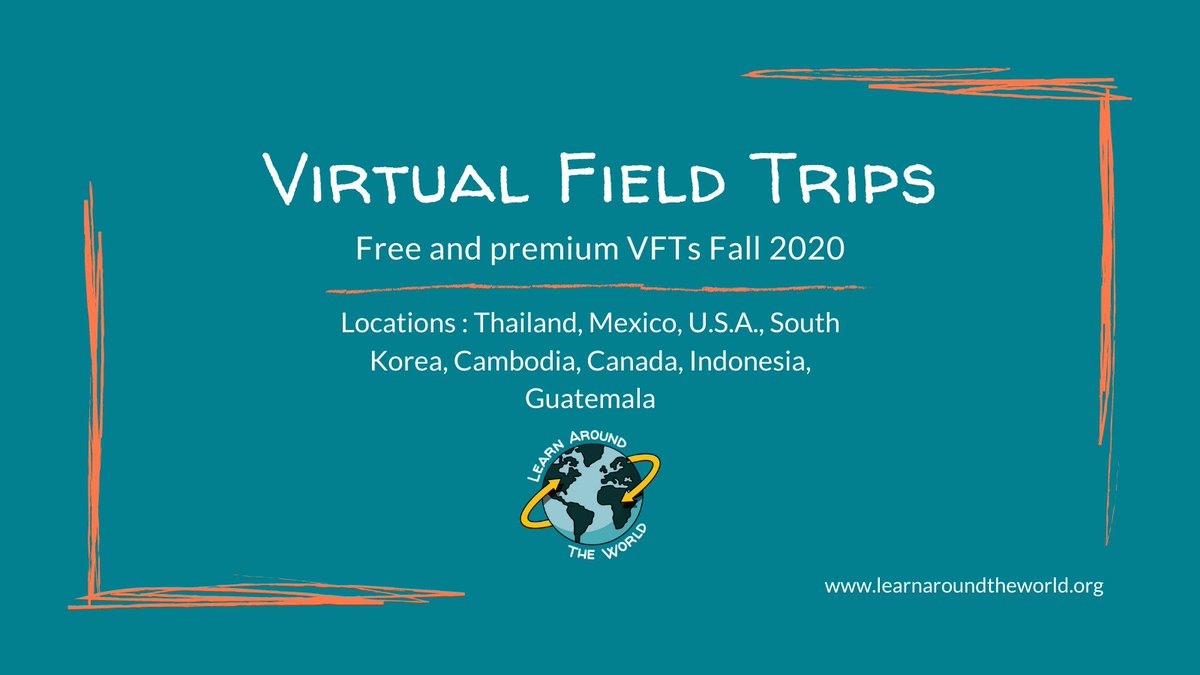 Our Fall 2020 schedule is now posted! We'll start exploring tomorrow. Search and join our #virtualfieldtrips Join the journey at learnaroundtheworld.org/events Let's go! #globaled #edchat #flatclass #globalcitizen