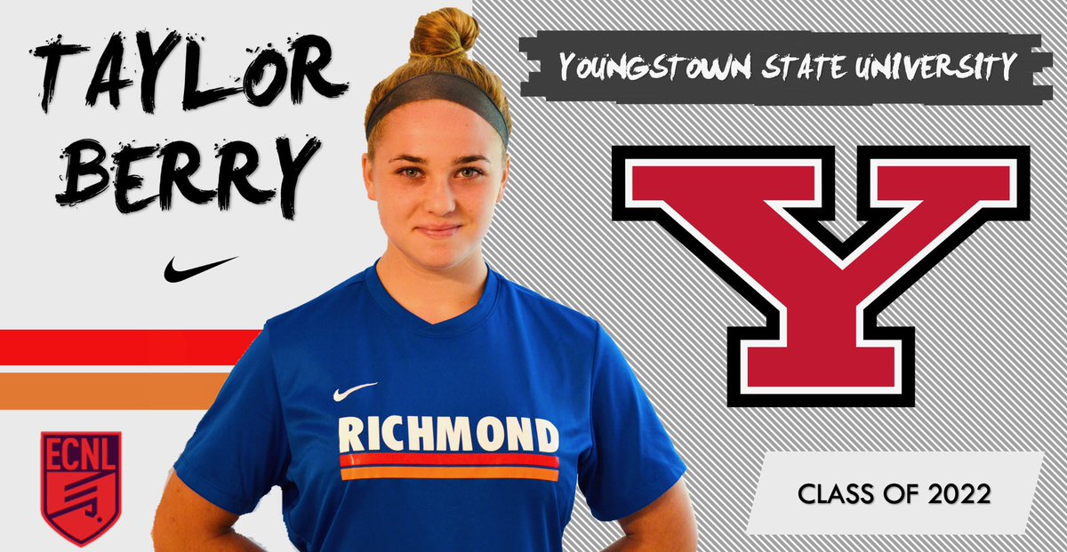 Congratulations to Taylor Berry, Richmond United U17’s, on her commitment to play ⚽️ and attend the Youngstown State University in 2022. Way to go Taylor‼️ 👏👏👏 #unite #inspire #achieve 🔴🟠⚪️⚫️