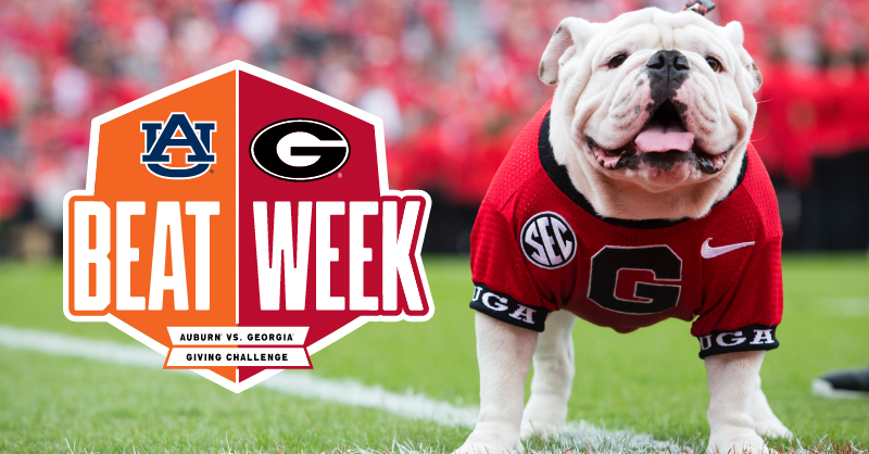 UGA_CAES_Alumni's tweet photo. It's been an off year. At least beating Auburn will feel normal.

Beat Week is a giving challenge leading up to the football game. #BeatAuburn #AgDawg

Make your gift today! Gifts can be designated to @UGA_CollegeofAg.  https://t.co/8uRbdtueMg https://t.co/kRHLnO5pLu