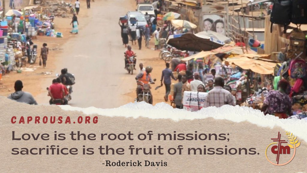 CAPROUSA's tweet photo. Love is the root of missions; sacrifice is the fruit of missions. -Roderick Davis
https://t.co/oyvzLOgCtj
https://t.co/Q39LJQgUKf
#reachingtheunreached #capromissions #unreachedpeoples https://t.co/8mJmRBph0p