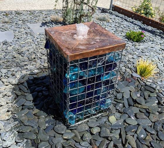 glass_specialty's tweet photo. A beautiful Gabion water feature with landscaping glass and a custom copper birdbath on top. You can find a video of this landscape upgrade on YouTube.
#ASG #gabion #birdbath #landscaping #customlandscape #recycledglass #glass
https://t.co/W6V8kXoZ3p https://t.co/OHdVl09uEq