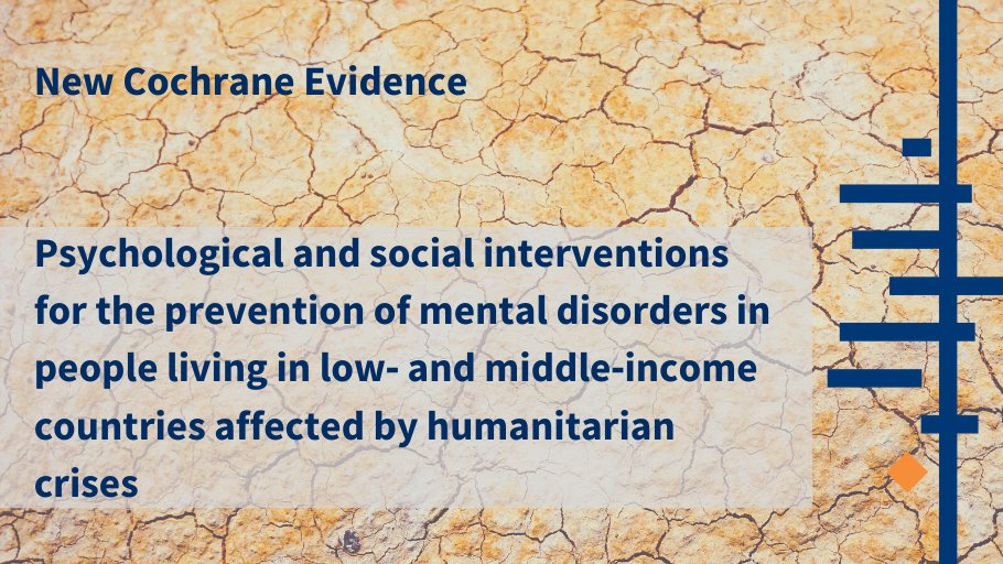 Thanks @EvidenceAid for helping our @cochranecollab evidence from @psych_verona reach decision makers who are searching for the available evidence on humanitarian response - Read the @EvidenceAid summary here ow.ly/5p4F50BD3yJ