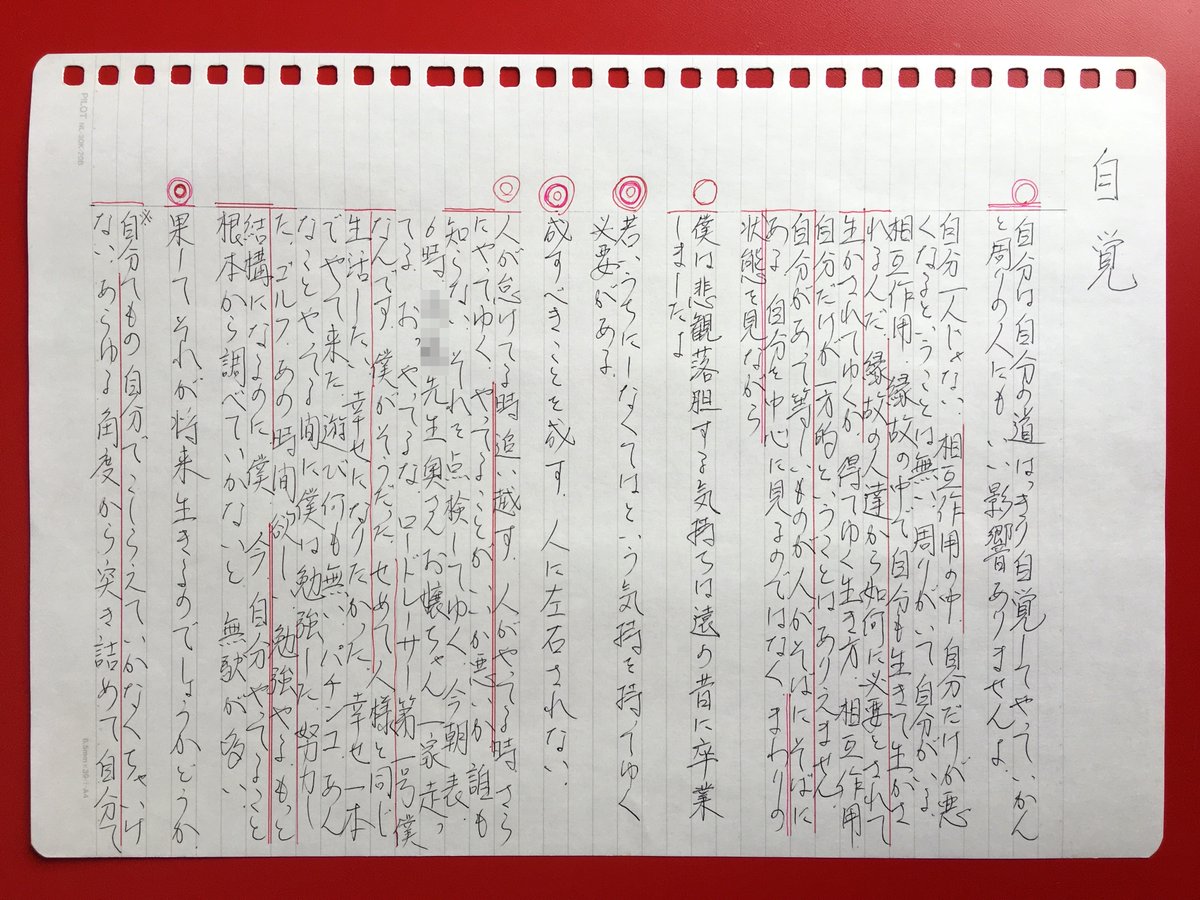 自分の道はっきり自覚して。 #相互作用の中、#周りの状態を見ながら