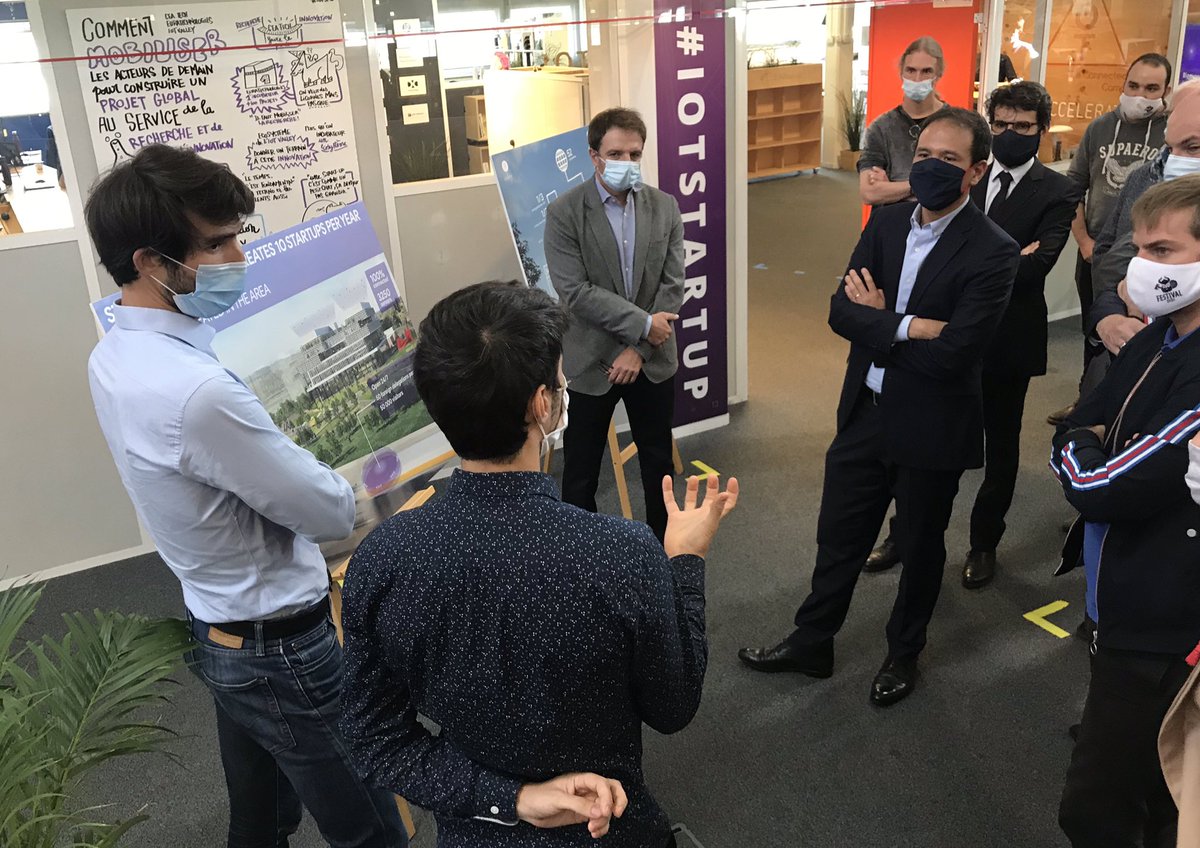 Ravis de recevoir le Secrétaire d’état chargé numérique <a href="/cedric_o/">Cédric O</a> en visite à l’IoT Valley, écosystème Deep Tech IoT de Toulouse <a href="/FrenchTech_Tlse/">La French Tech Toulouse</a>