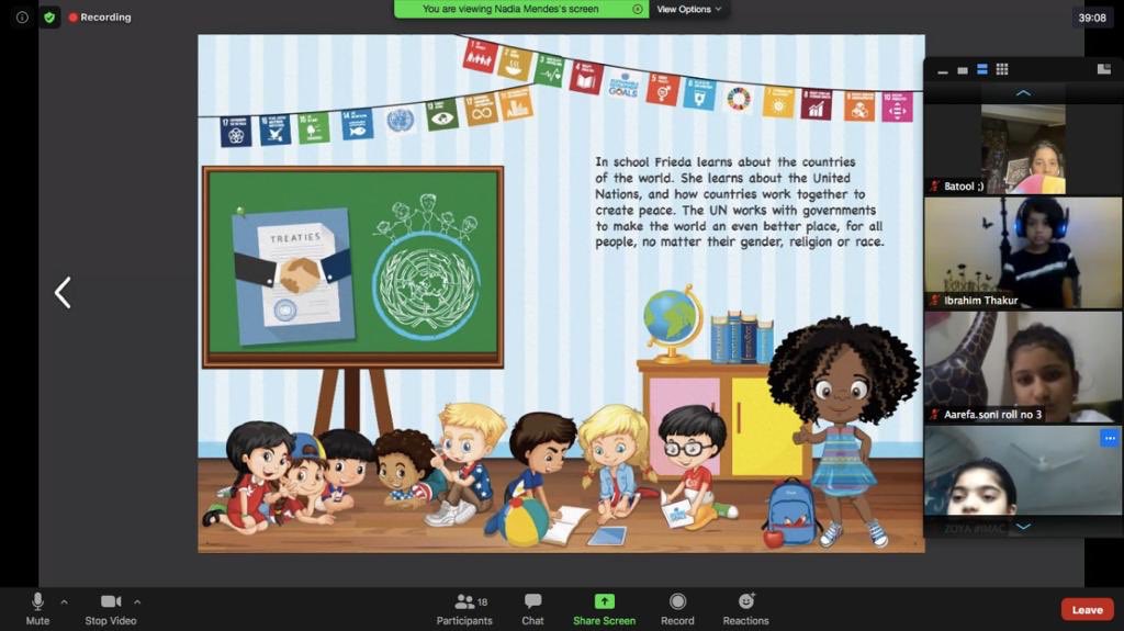FLAG_Connect's tweet photo. Reading #Frieda, a small yet powerful resource about a young girl who is determined to make a change in the world, created a massive impact on our little superheroes. An insightful conversation &amp; loads of reflection led to this! 

#sdgweek2020 #SDGs #SDGAction #grade4 https://t.co/9Esaulw79Y