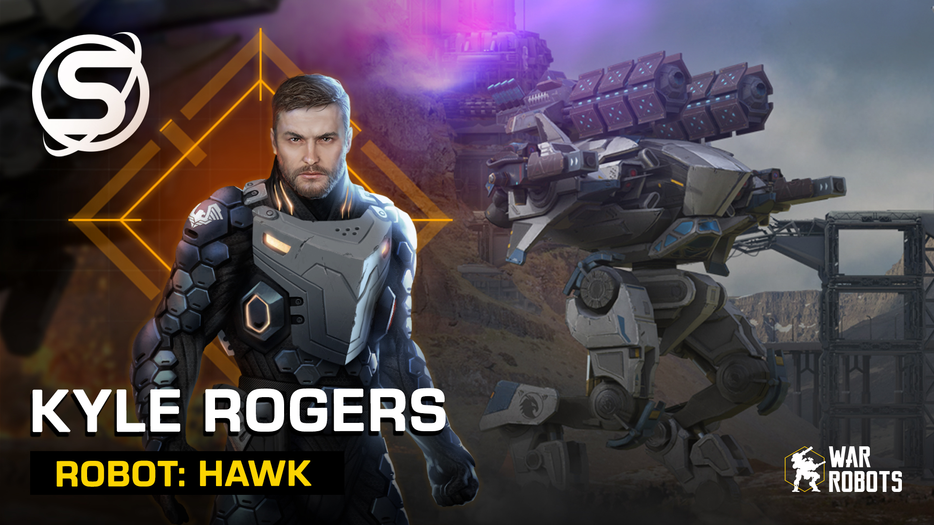 War Robots Kyle Rogersを入手するチャンス Spacetechの最新ロボット Hawk を選び この謎めいた敵を見つけ出すため時間とエネルギーをすべて費やすのだった パイロットid プラットフォーム Kyle抽選 ハッシュタグをツイートして新パイロットの抽選