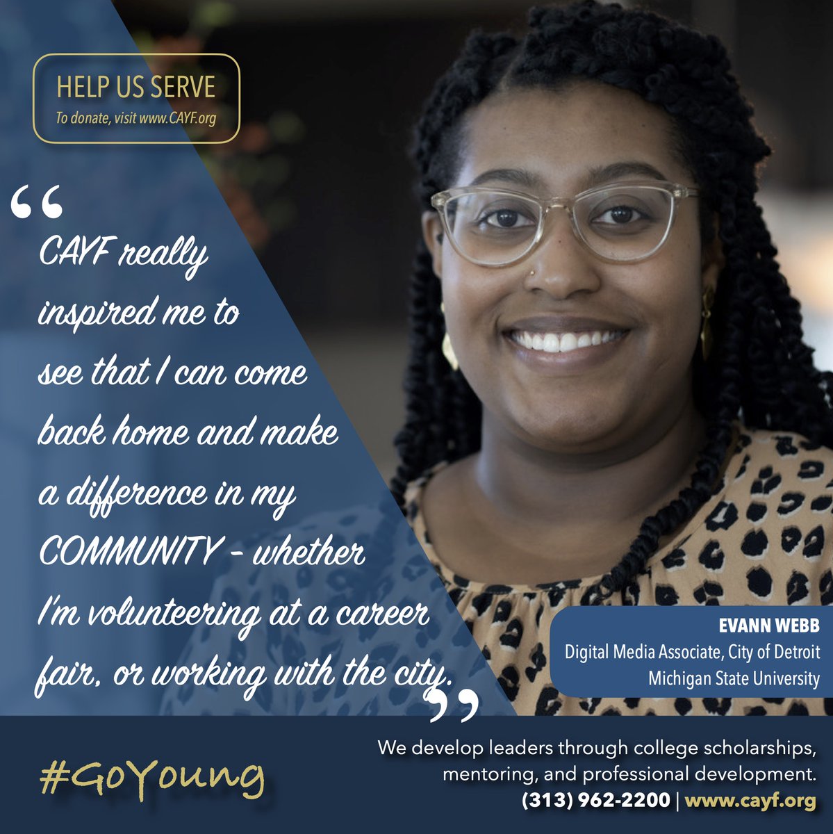 KharyTurner's tweet photo. EDUCATION NOW MORE THAN EVER! Sustaining gifts to @CAYFtweets help develop Detroit youth. Become a monthly giver today: https://t.co/hzznD2rwCs  
#philanthropy #education #donate #nonprofit #charity #fundraising #detroit #sustainability #Scholarship #equality #BlackLivesMatter https://t.co/eFelDhDwWB