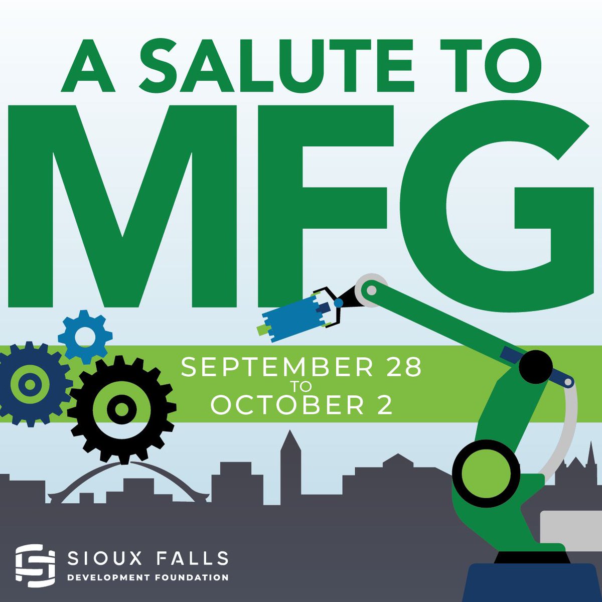 DevelopSF's tweet photo. Happy Manufacturing Week to all! Manufacturing is one of the key industries to the state and this week, September 28th through October 2nd, is the week where we are showing our appreciation for manufacturing and the economic impact it has on our area communities! #SDMFGWeek https://t.co/xhAEkTAC5N