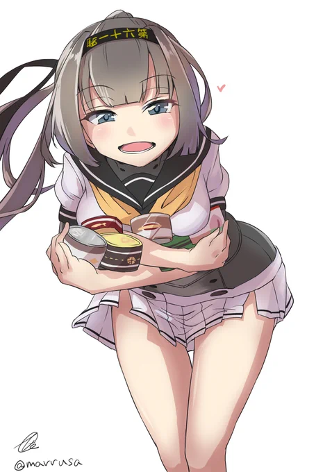 秋月「提督・・・この缶詰、全部100円って本当ですか!?」
#艦これ版深夜の真剣お絵描き60分一本勝負
#艦これ版真剣お絵描き60分一本勝負_20200928 