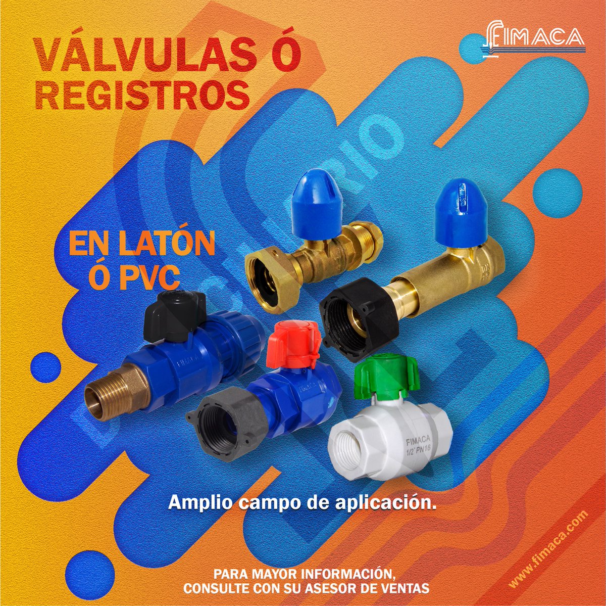 Fimaca's tweet photo. Buen día y feliz inicio de semana. Siguiendo con nuestra #LíneaParaComercialDomiciliario, les compartimos las Válvulas o Registros. Consulte con su asesor de ventas la opción que mejor se ajuste a su solicitud #CalidadAsuAlcance #Agua #Válvulas #Cajas #Collarines #Medidores https://t.co/Ypqtb8gG9n