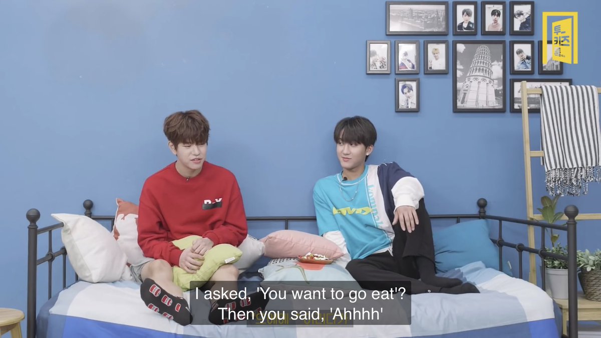 seungmin once asked changbin to go out with him for breakfast and changbin complained because he wanted to sleep more yet he went anyway, because he& #39;d feel bad if seungmin had to eat alone