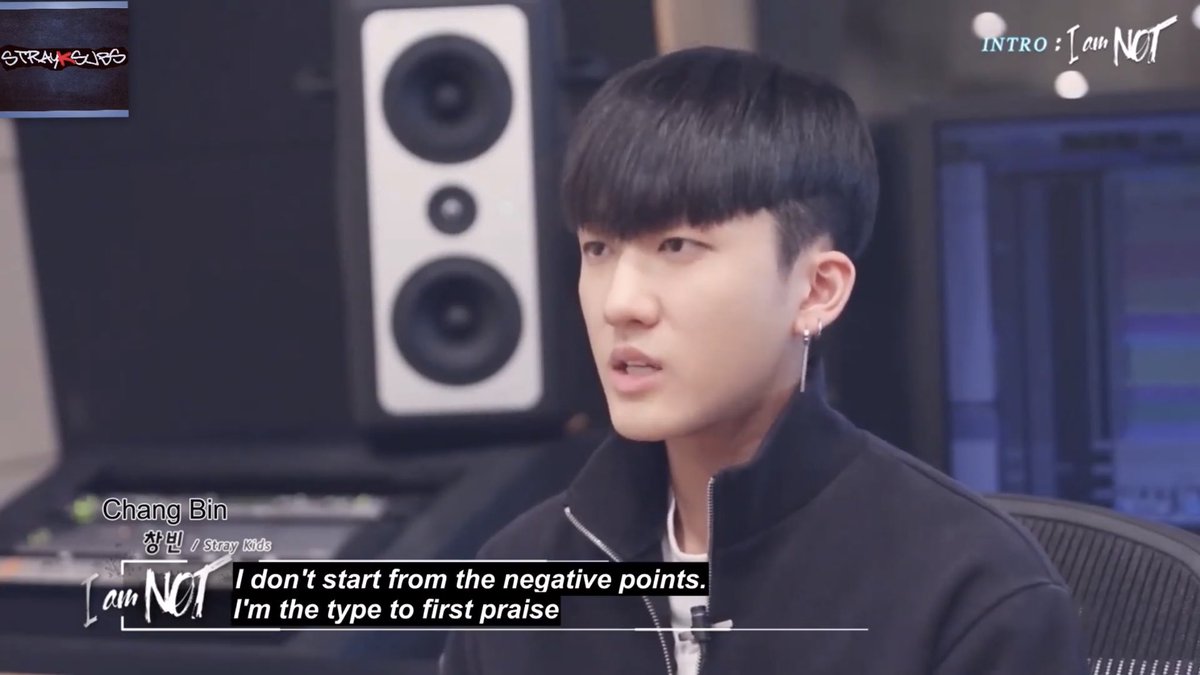 changbin recognizes the strengths of people and gives them credit where it's due, but he is also honest and gives constructive criticism when needed.