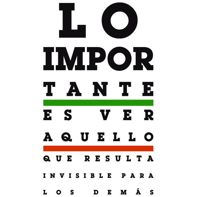 Lo importante es ver aquello que resulta invisible para los demás