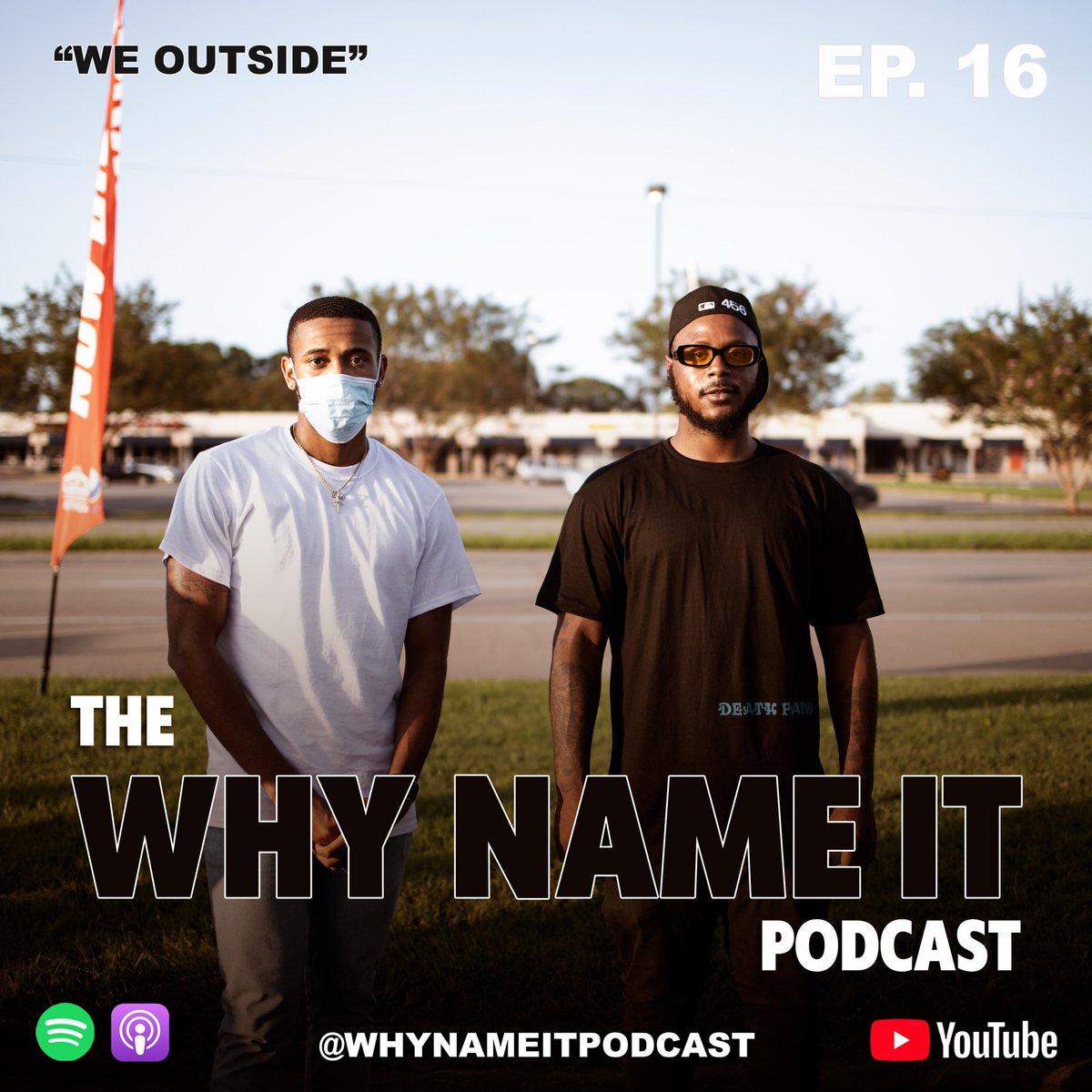 WhyNameItPod's tweet photo. And we are BACK!!
Episode 16 “We Outside ” is now available on all major streaming platforms and YouTube . Link is in the bio.
Time stamps are available to check out your favorite brand’s interview in the description. 

The #WNIP 🎙 https://t.co/O6TgxCAMtl