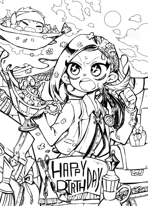 座右の銘は隙間なく描いて誤魔化せ? #繋がらなくていいから俺の線画を見てくれ 