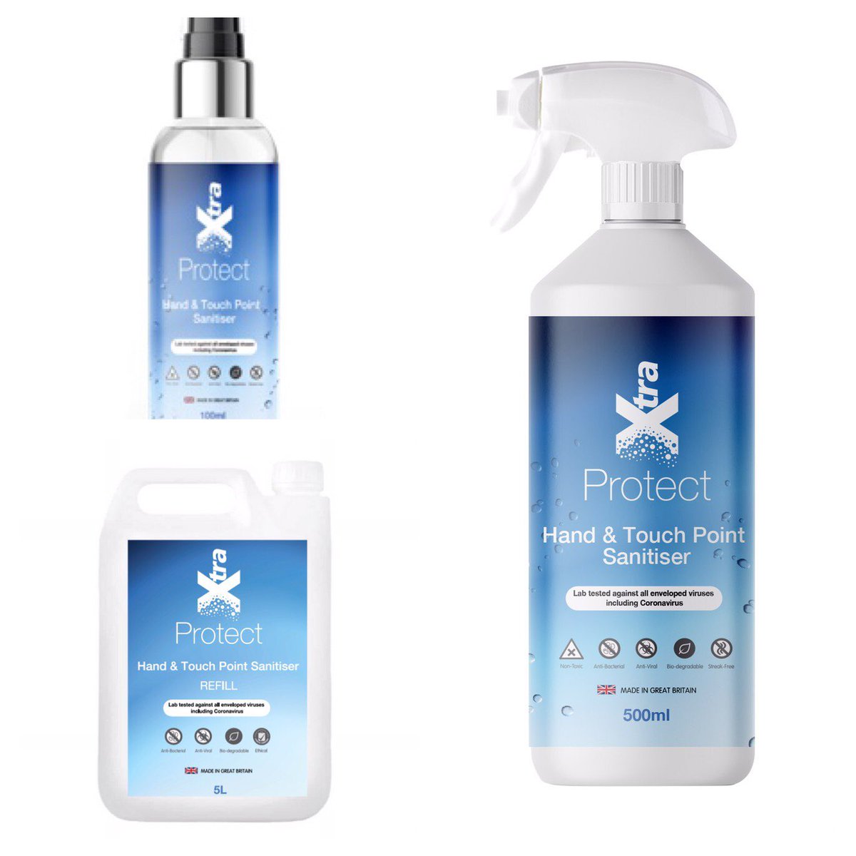 bactalogical's tweet photo. Did you know XtraProtect hand and touch point sanitiser protects against viruses and bacteria for up to 8 days?
Lab tested to kill 99.99% of bacteria and viruses, including Coronavirus, XtraProtect acts by forming an antimicrobial coating 🦠 
https://t.co/enCCepJkFi
0191 597 5424 https://t.co/rwyk2Qigu8