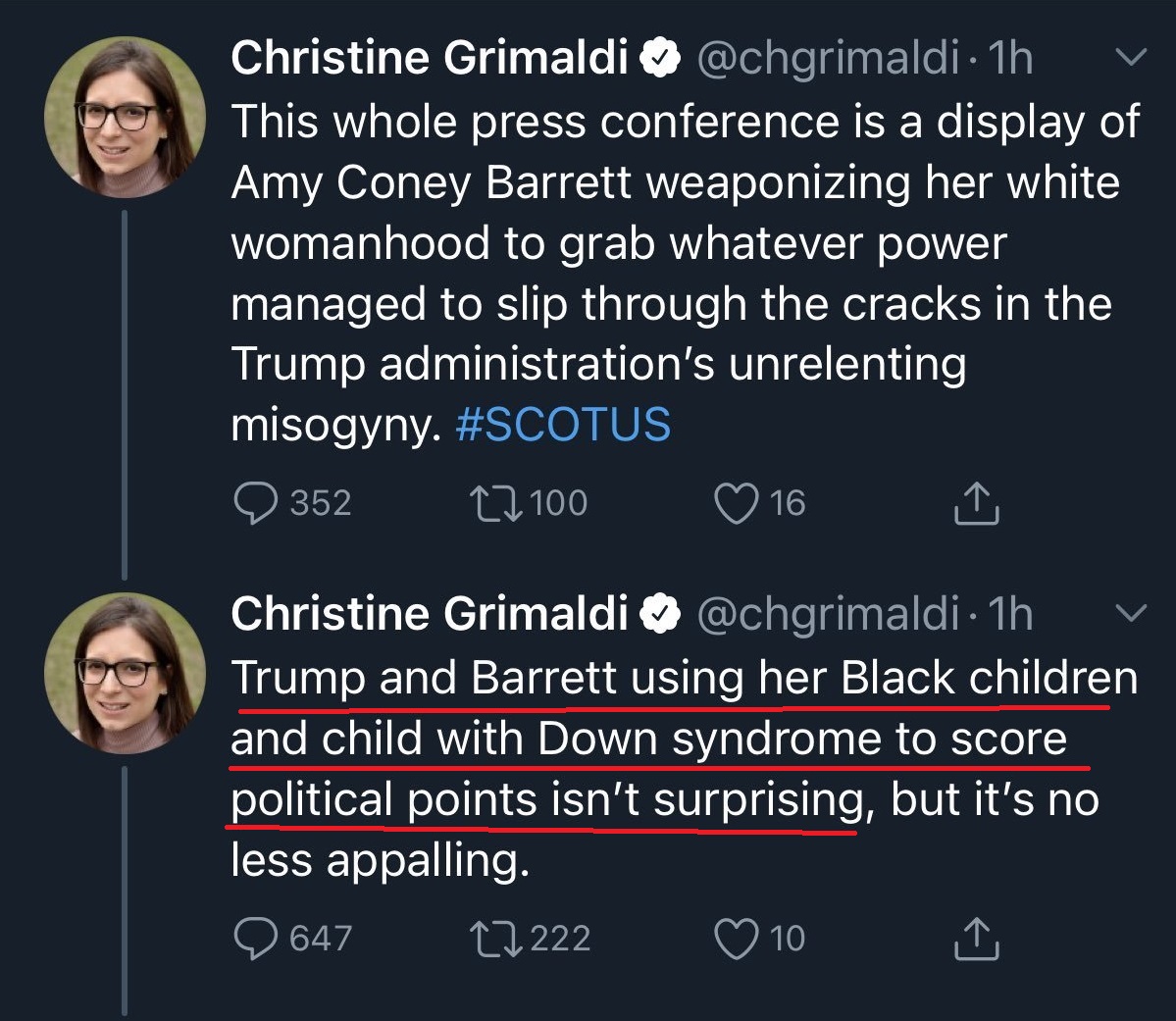1/The Woke are attacking: **ADOPTION**Check the screenshots.Well educated people: professors, consultants, and authors, are attacking the woman Trump nominated to the Supreme Court for adopting orphans from Haiti.In woke-world this is normal and I'll explain whyA thread: