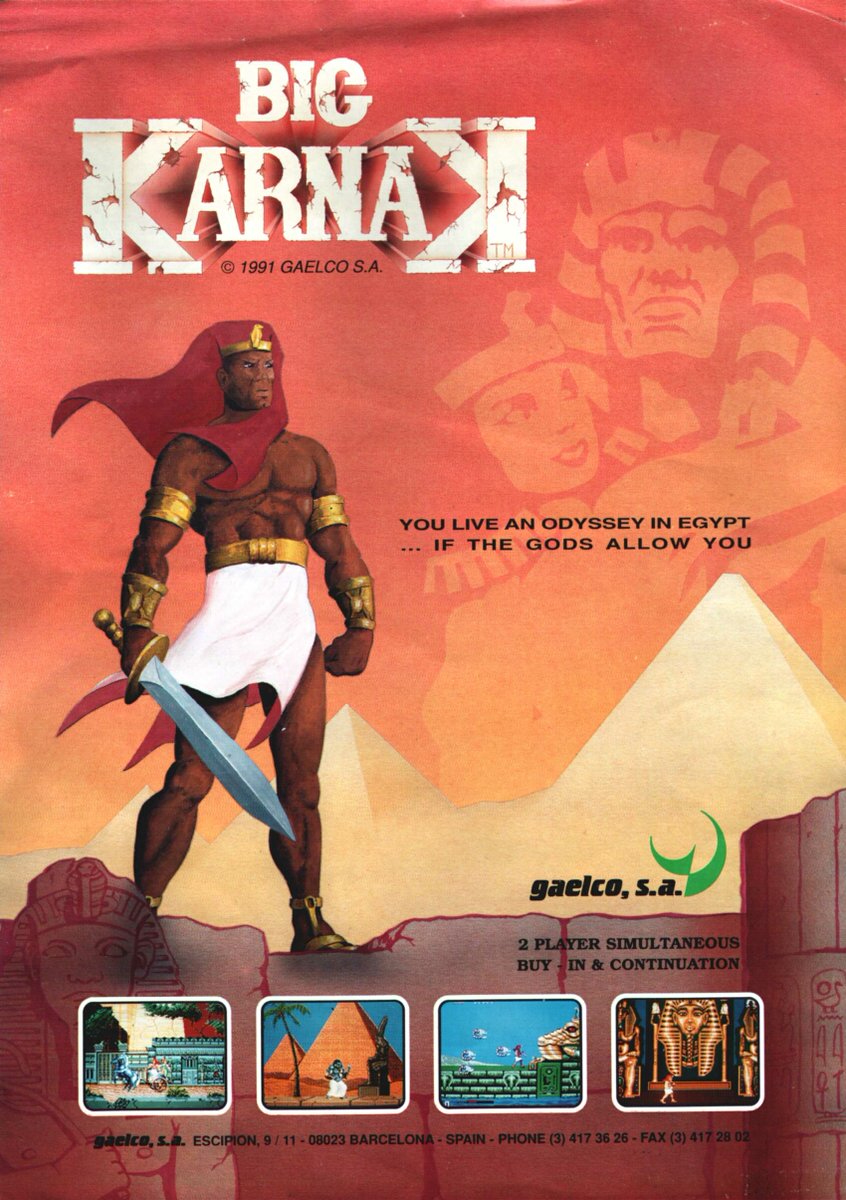 Saltamos a 1991, año de publicación de su primer videojuego de envergadura, “Big Karnak”, cuyo desarrollo se inició en septiembre de 1988 y que no vió la luz hasta la primavera del 91. Originalmente, iba a llamarse “El Faraón”.