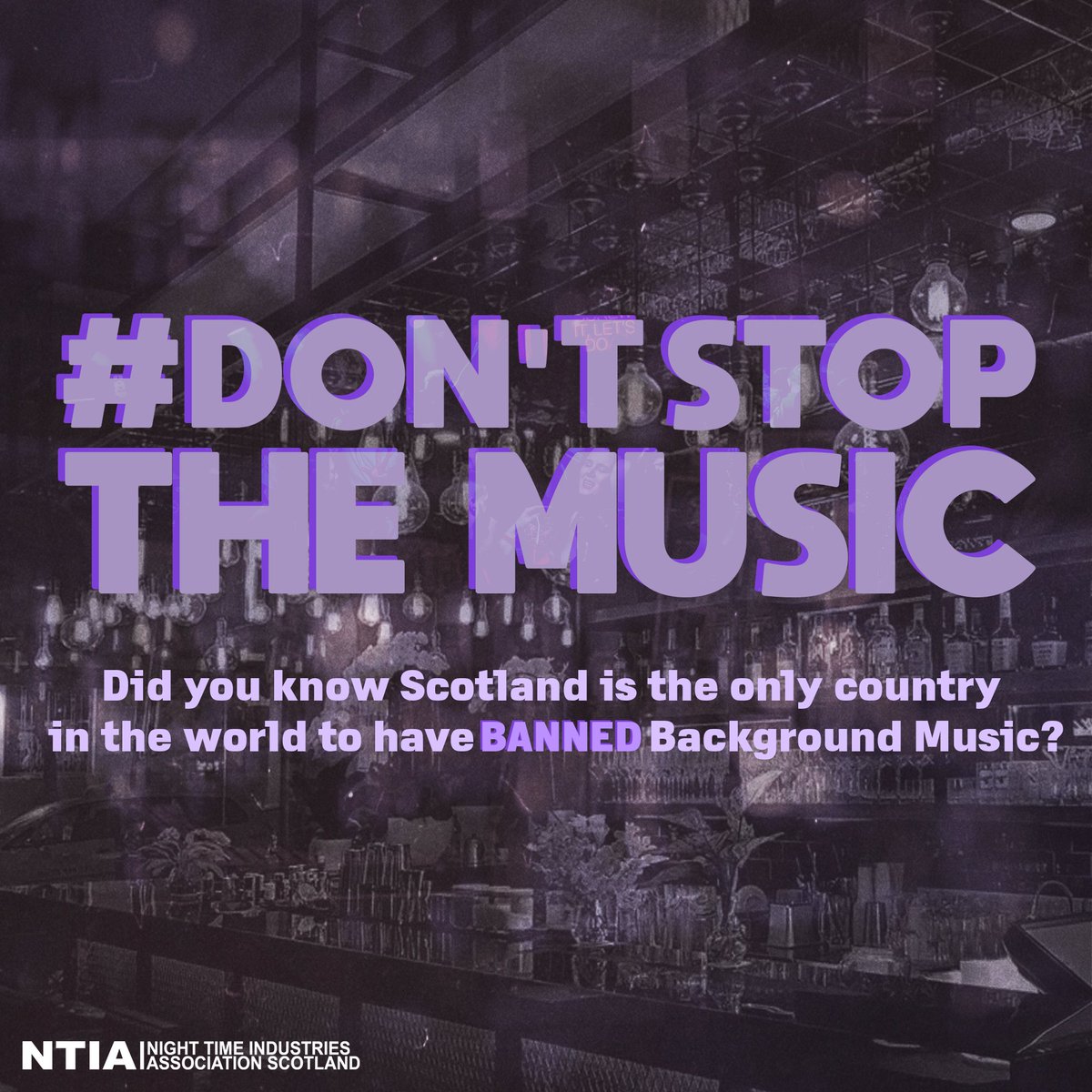 Stand with the NTIA @savenightlife in the fight to end the background music ban by sharing your favourite track of all time along with #DontStopTheMusic.⠀ ⠀ #NicolaSturgeon #FergusEwing #FionaHyslop #Freedometodance #Savenightlife #Letusdance. @NicolaSturgeon @wearethentia