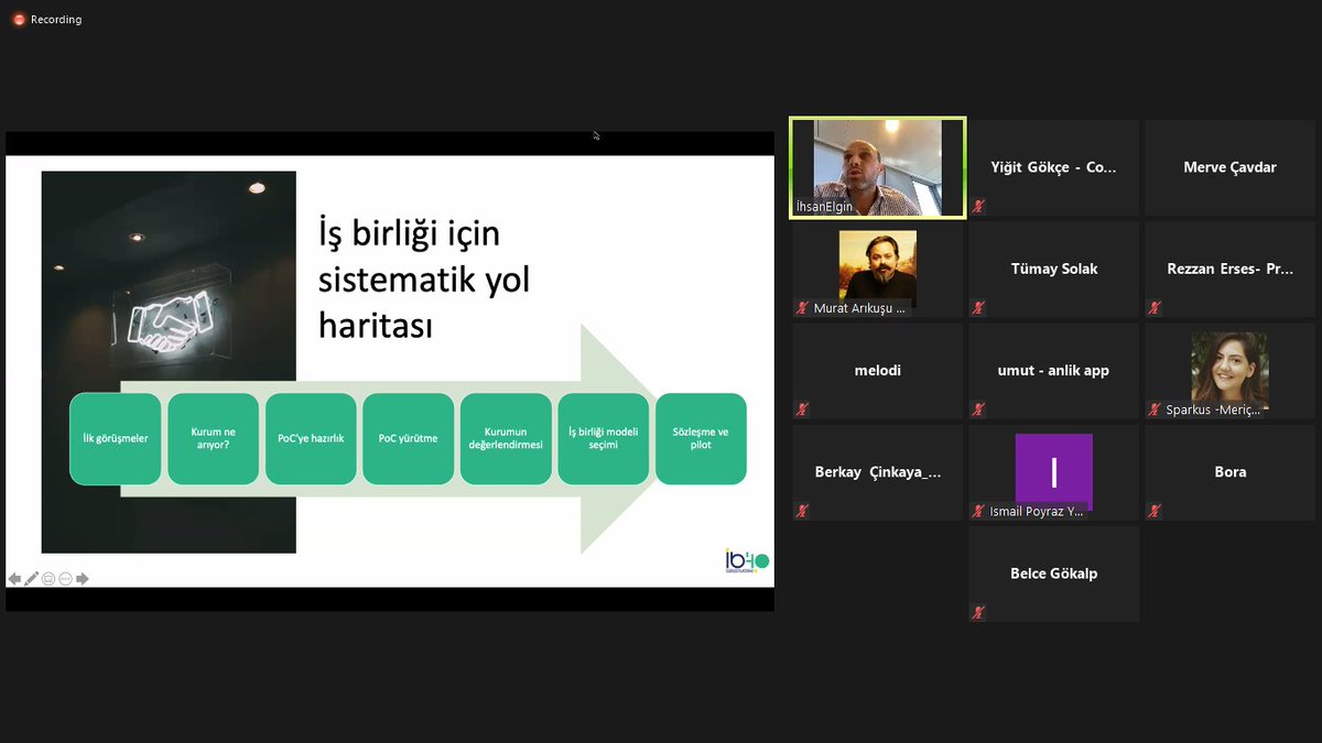 4Birligi's tweet photo. İş Birliği 4.0 Platformu Pilot Eğitim programının son mentorluğunu gerçekleştirdik!

İş birliği sürecinin sistematik yol haritası her iki perspektiften ele alındı ve mentorluğun son kısmında @ihsanelgin hem girişimcilerin hem de kurum temsilcilerinin sorularını cevapladı. https://t.co/Cve8IEOpZK