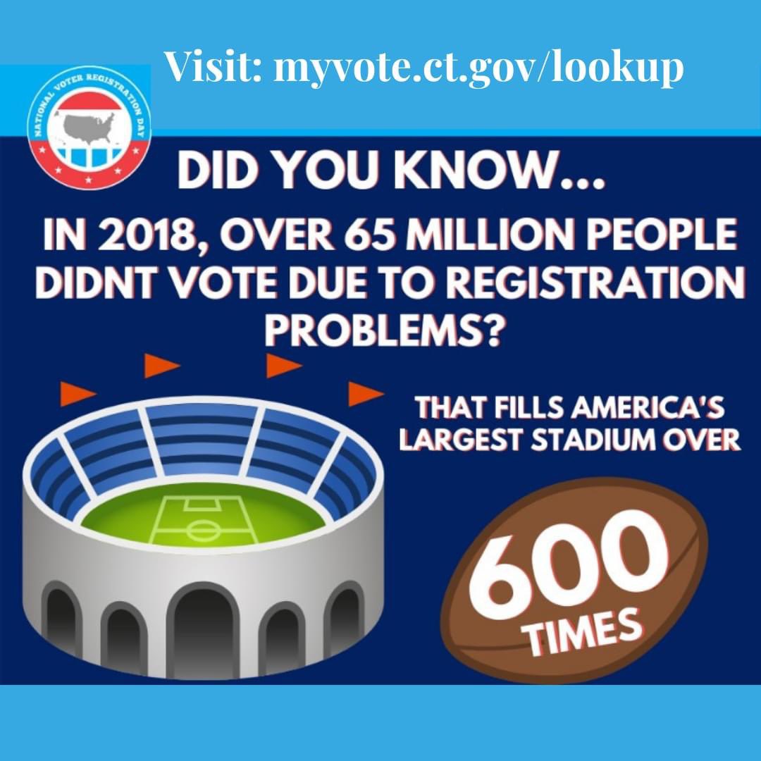 With the capacity to hold 107,601 people, Ann Arbor’s Michigan Stadium, aka The Big House, is the largest stadium in the US, but you’d have to fill it 604 times to equal the 65 million Americans who didn’t vote in 2018 due to registration problems.
